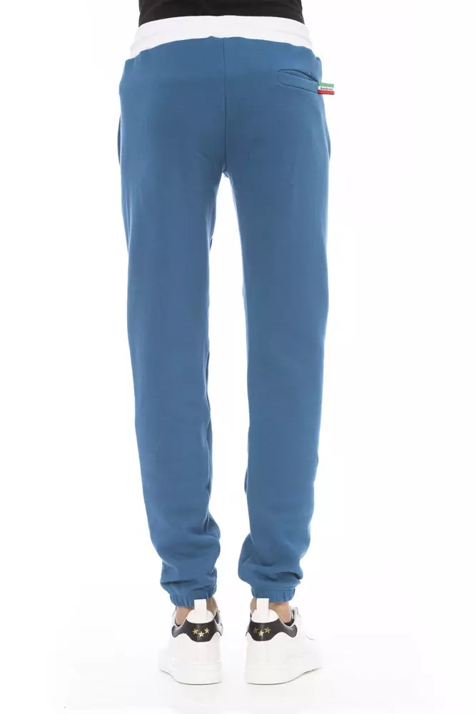 Baldinini Trend Blaue Baumwoll-Sporthose für Männer