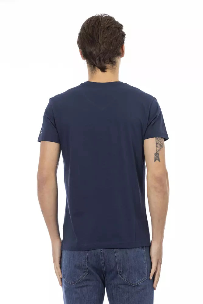Trussardi Action T-shirt for men in blue cotton