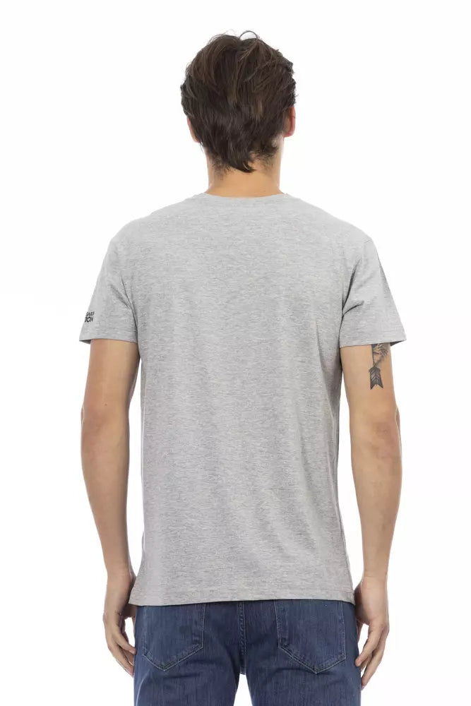 Trussardi Action Grey Cotton Men's T-Shirt