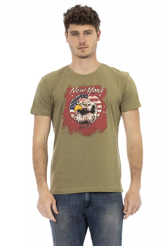 Trussardi Action Green Cotton Men's T-Shirt