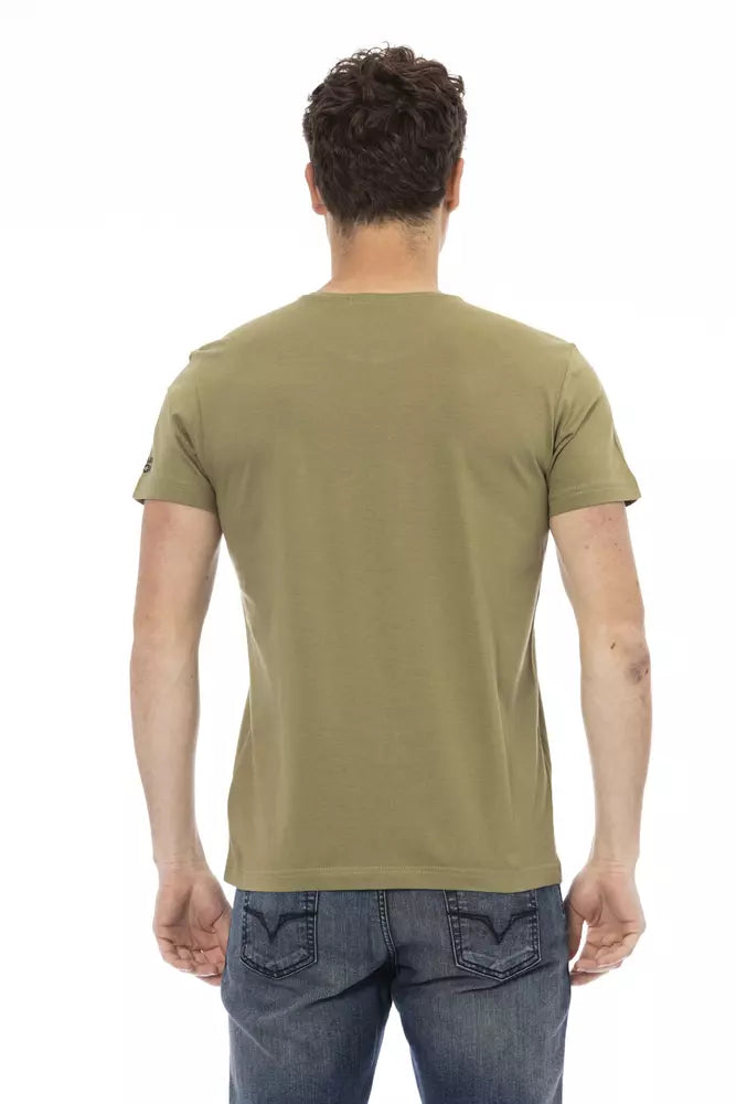 Trussardi Action Green Cotton Men's T-Shirt