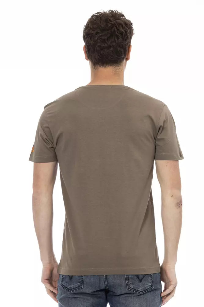 Trussardi Action Brown Cotton T-Shirt for Men
