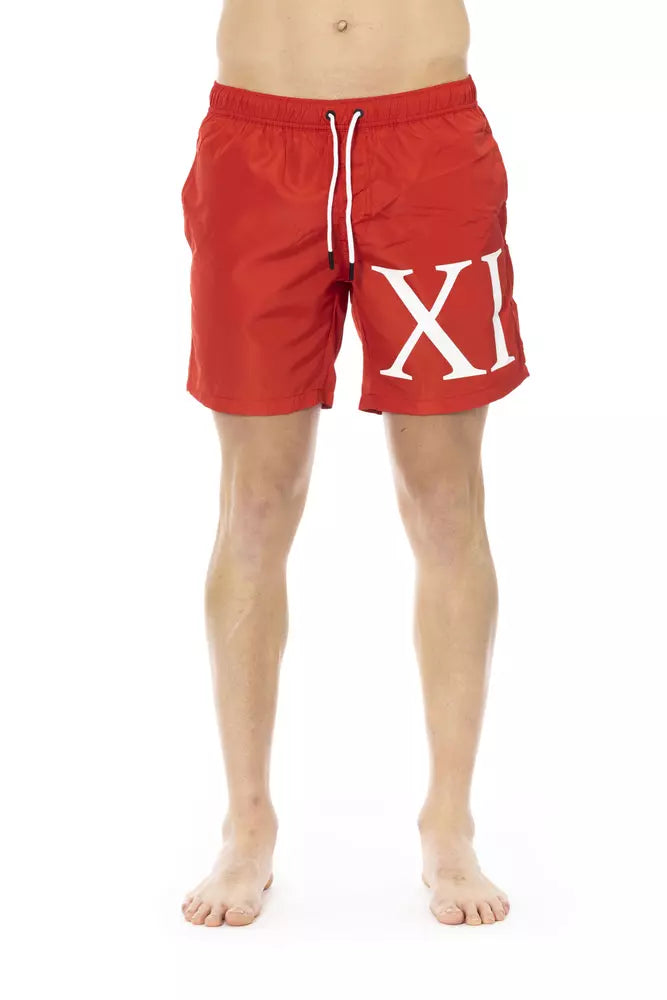Bikkembergs Rote Polyester Herren-Badeshorts