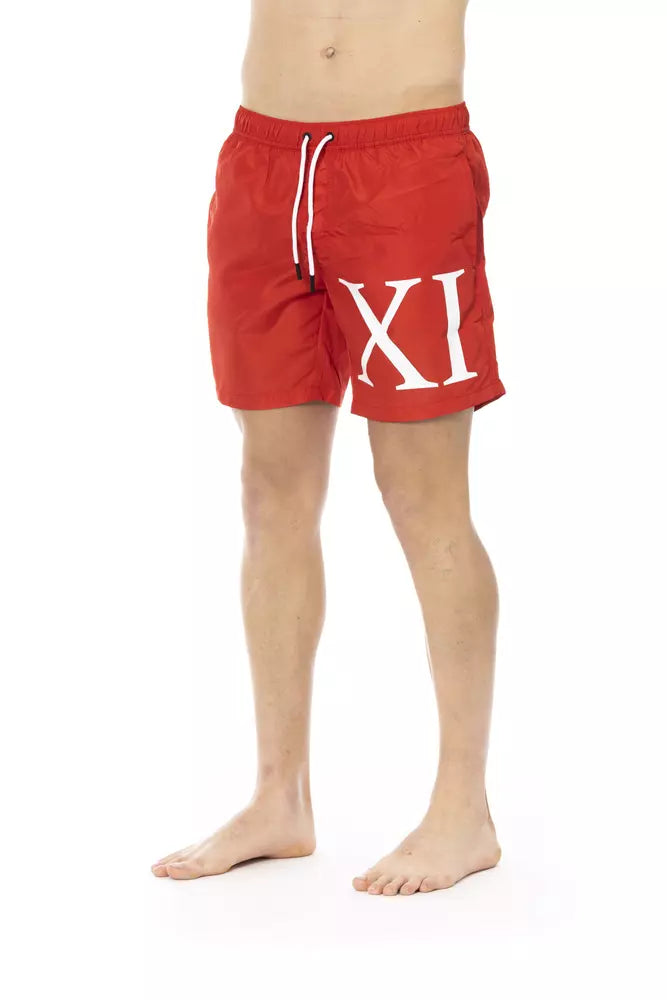 Bikkembergs Rote Polyester Herren-Badeshorts