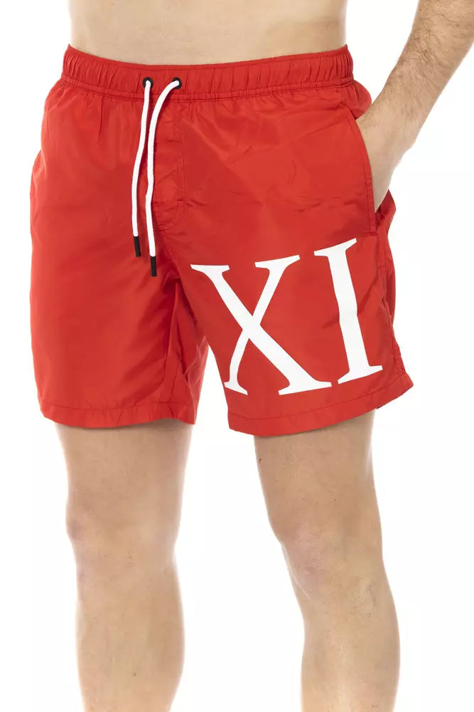 Bikkembergs Rote Polyester Herren-Badeshorts