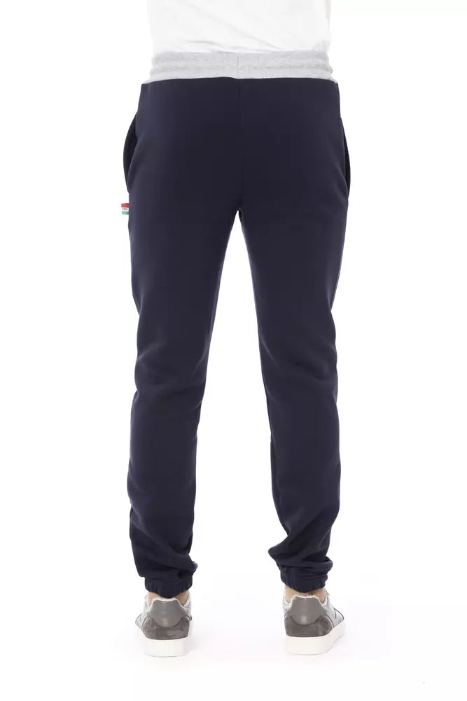 Baldinini Trend Blaue Baumwoll-Sporthose für Männer