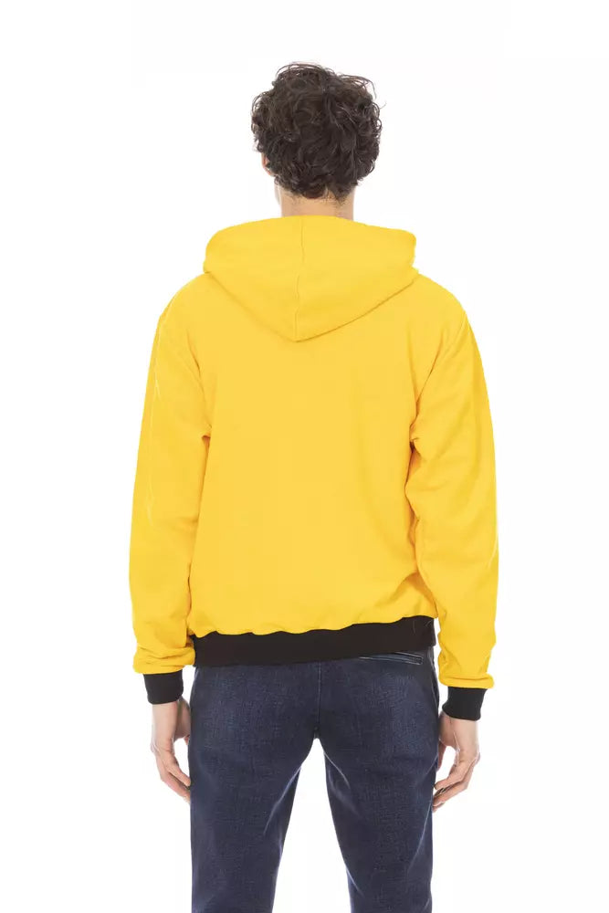 Baldinini Trend Gelber Baumwollpullover für Männer