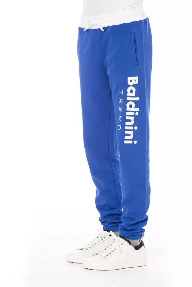 Baldinini Trend Blaue Baumwolle Herren Sporthose