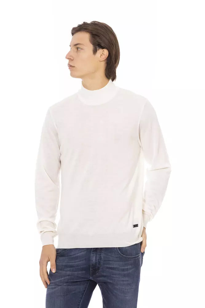 Baldinini Trend White Fabric Men's Sweater