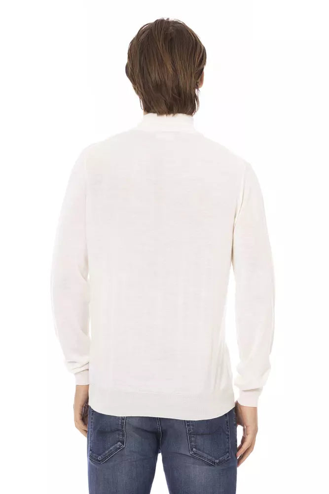 Baldinini Trend White Fabric Men's Sweater
