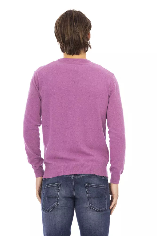 Baldinini Trend Lila Pullover aus Wolle für Männer