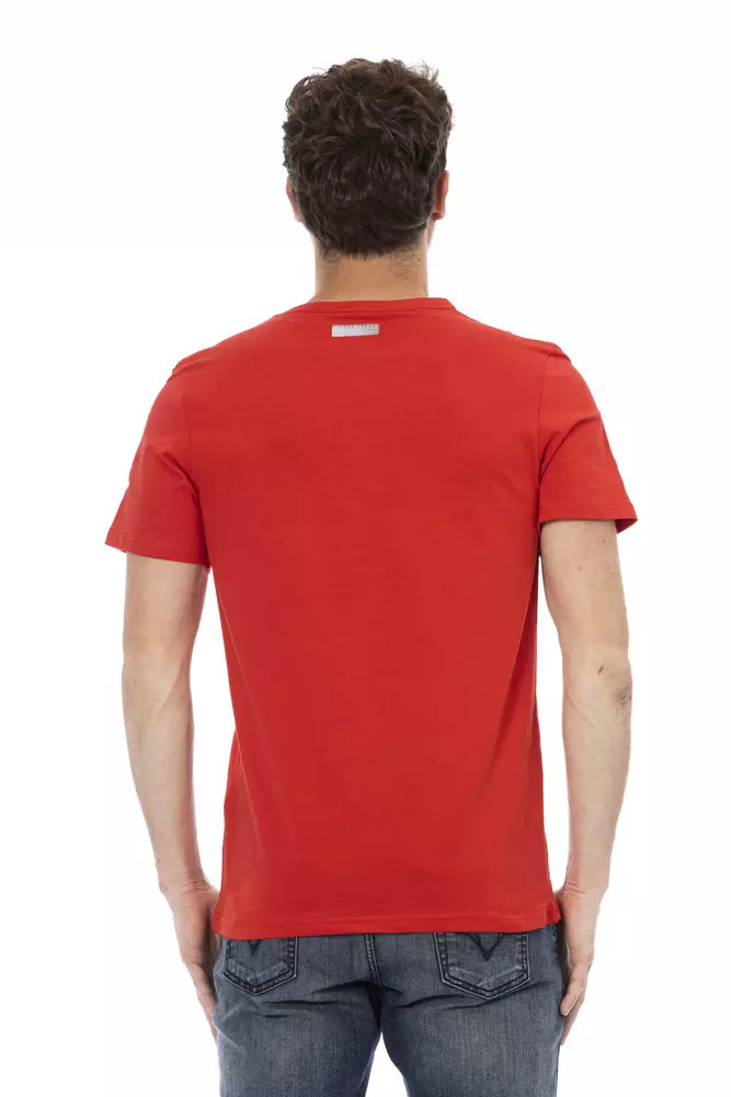 Bikkembergs Rotes Baumwolle Männer T-Shirt