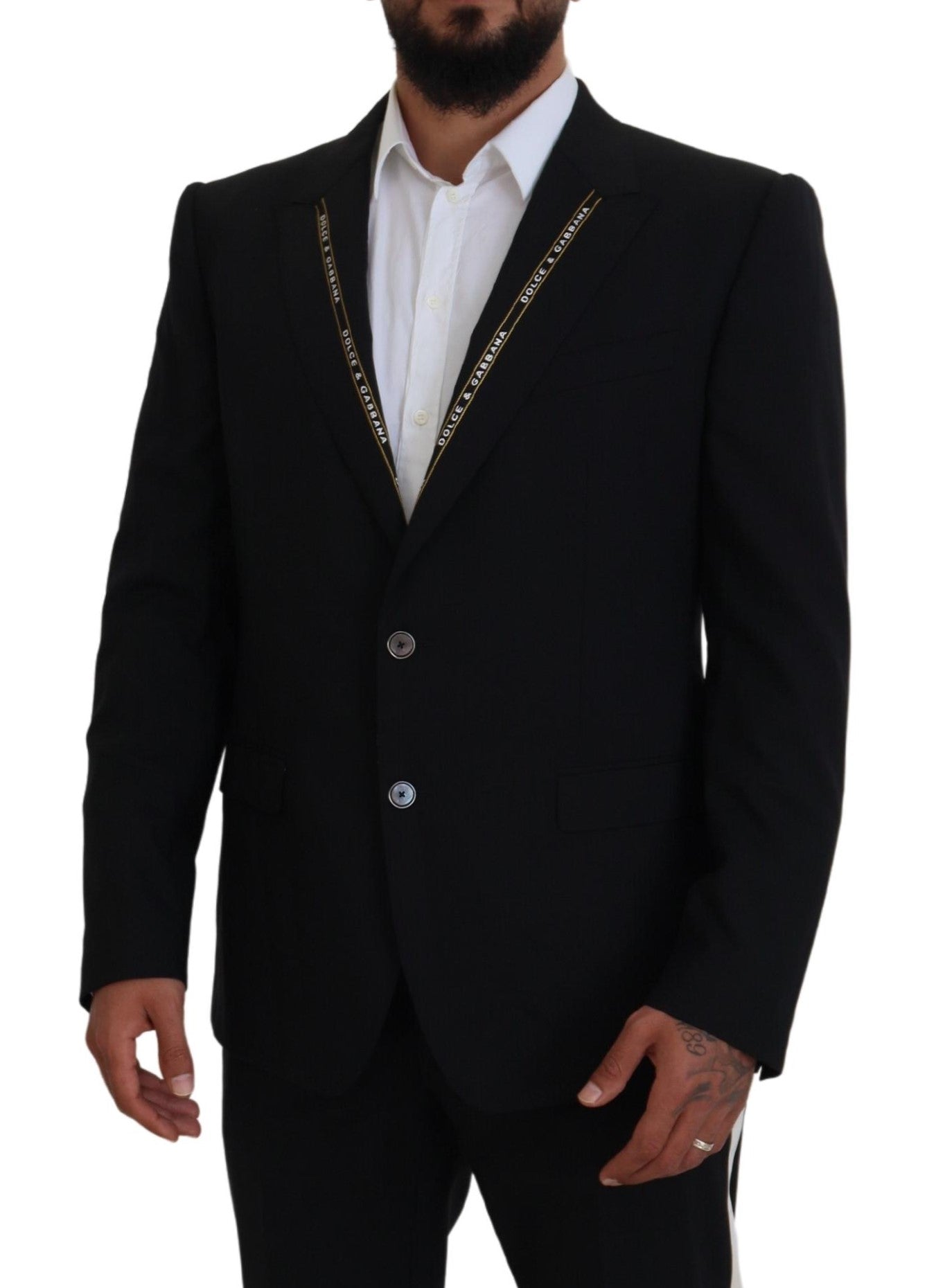 Dolce & Gabbana Black Sicilian Style Single Breasted Blazer