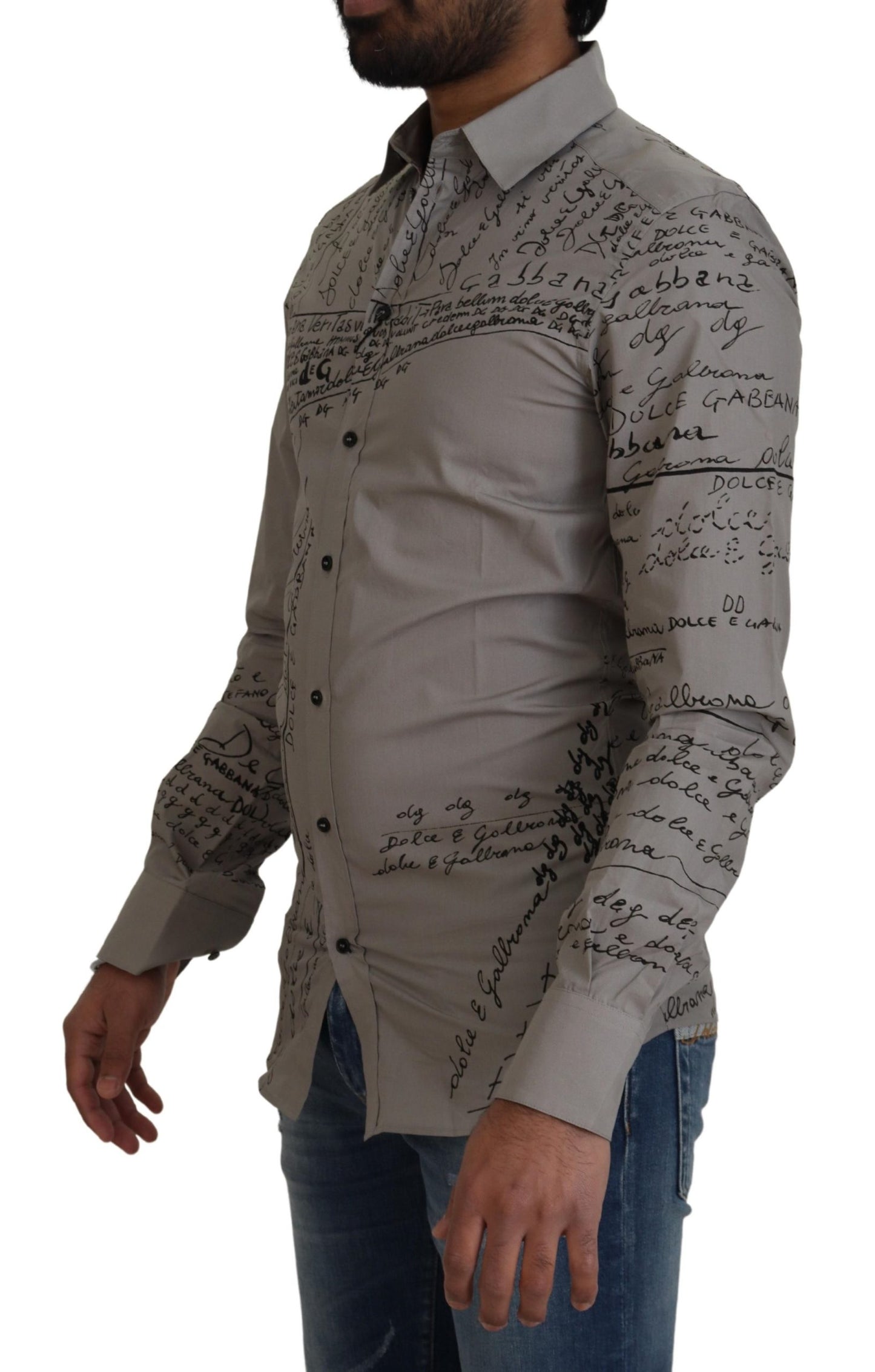 Dolce & Gabbana Elegant Slim Fit Cotton Shirt