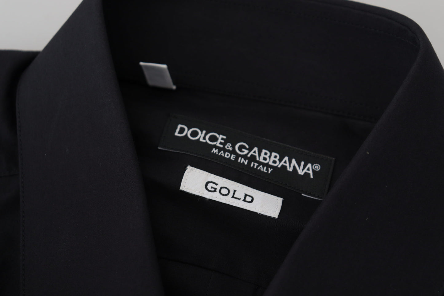 Dolce & Gabbana Elegant Slim Fit Black Cotton Shirt