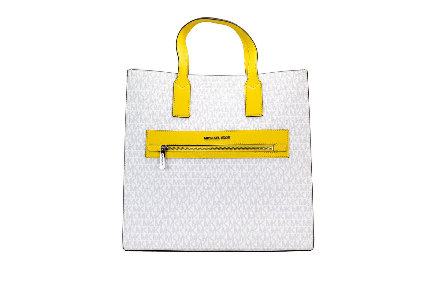 Michael Kors Kenly Large Signature Citrus PVC North South Tote Computer Handtasche