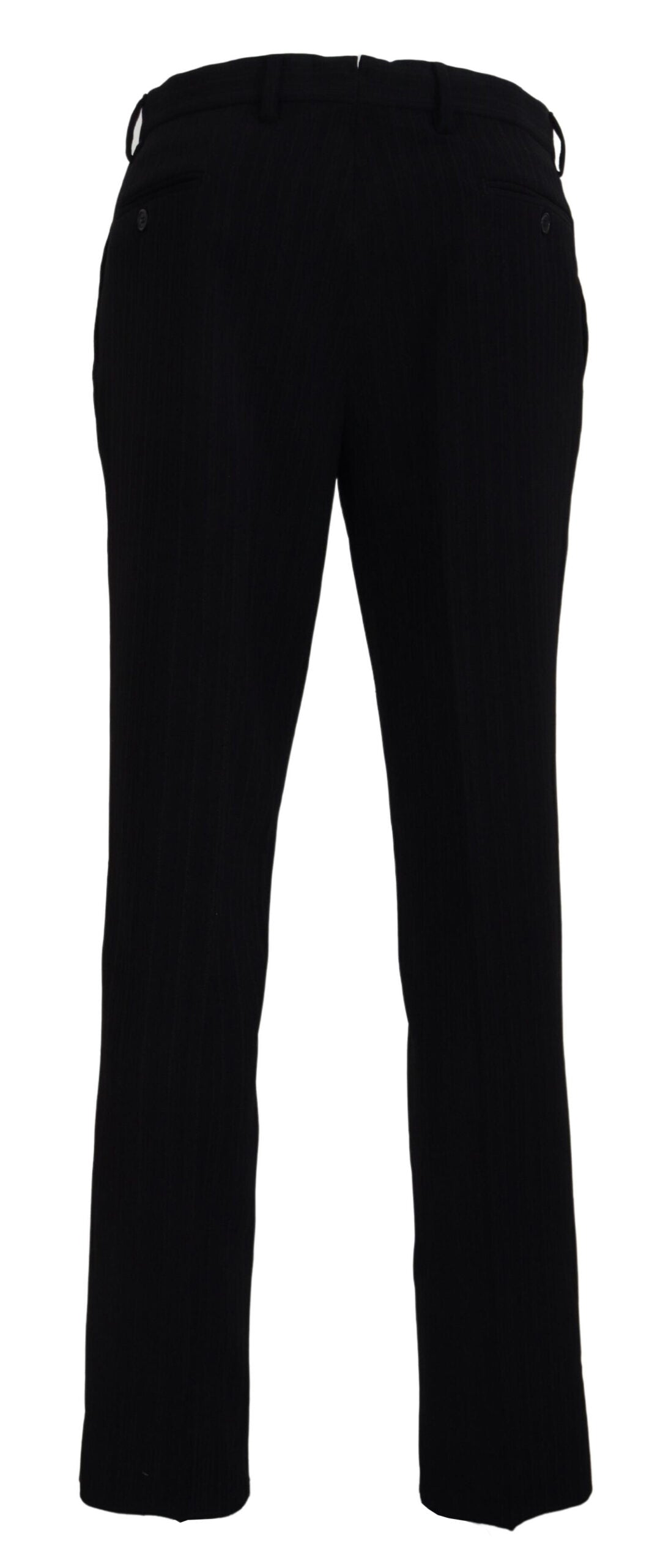 BENCIVENGA Schwarz Baumwolle Straight Fit Herren Formal Hosen