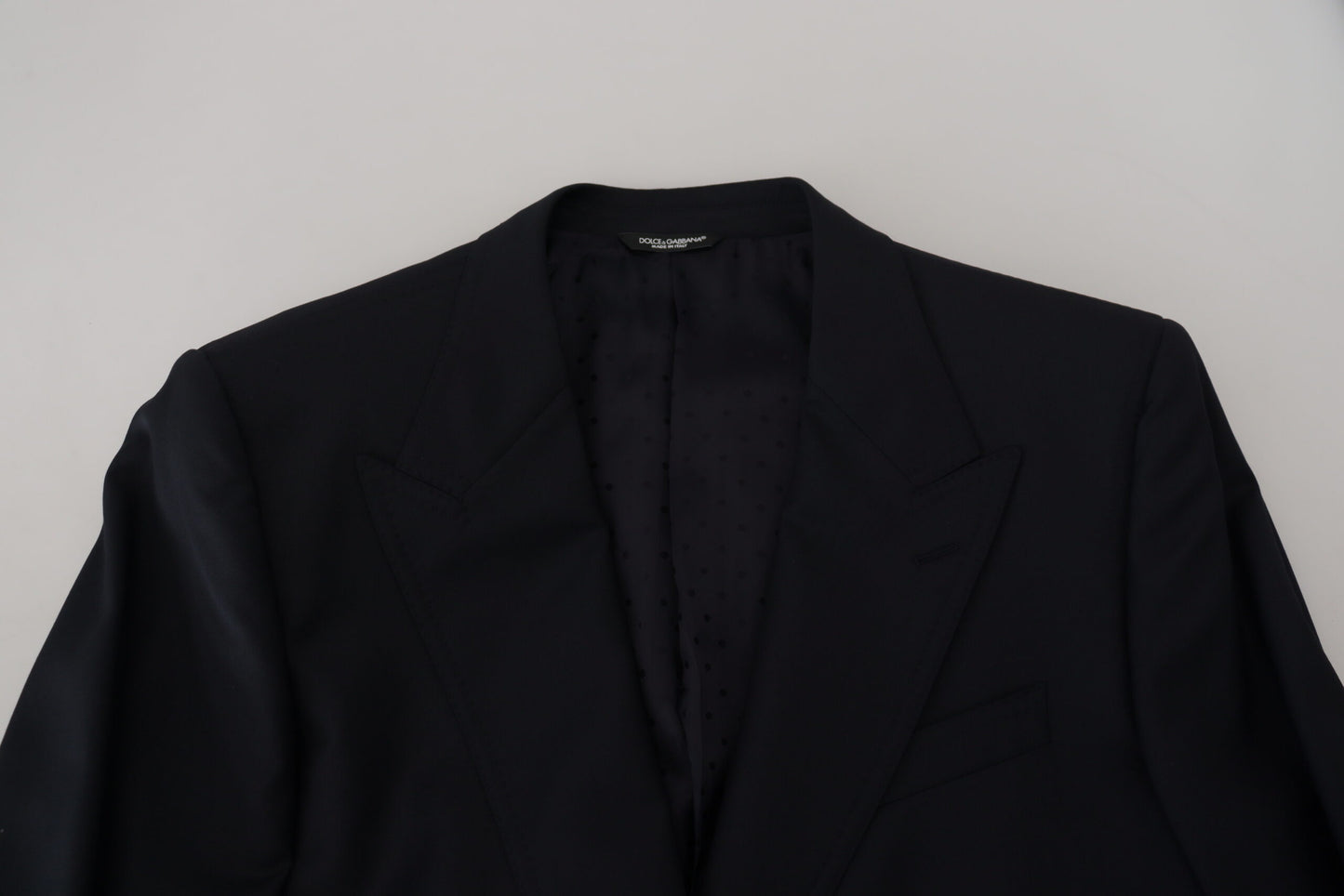Dolce & Gabbana Elegant dark blue single-breasted blazer