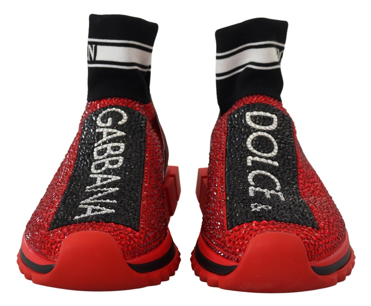 Dolce & Gabbana Exquisite red Sorrento slip-on sneakers