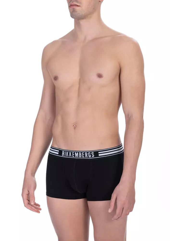 Bikkembergs Schwarze Baumwolle Herren Trunk Pack