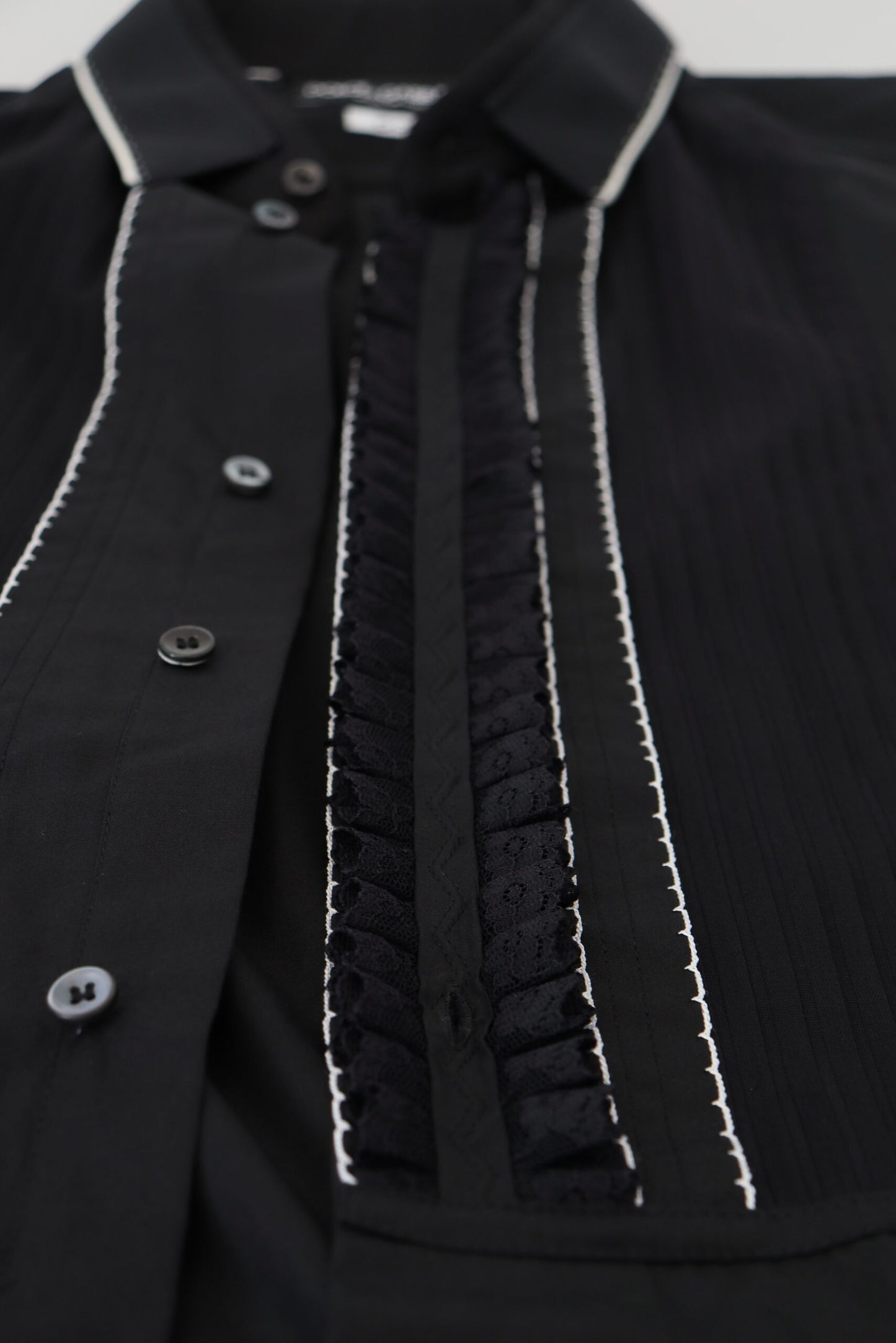 Dolce & Gabbana Elegant Slim Fit Tuxedo Shirt