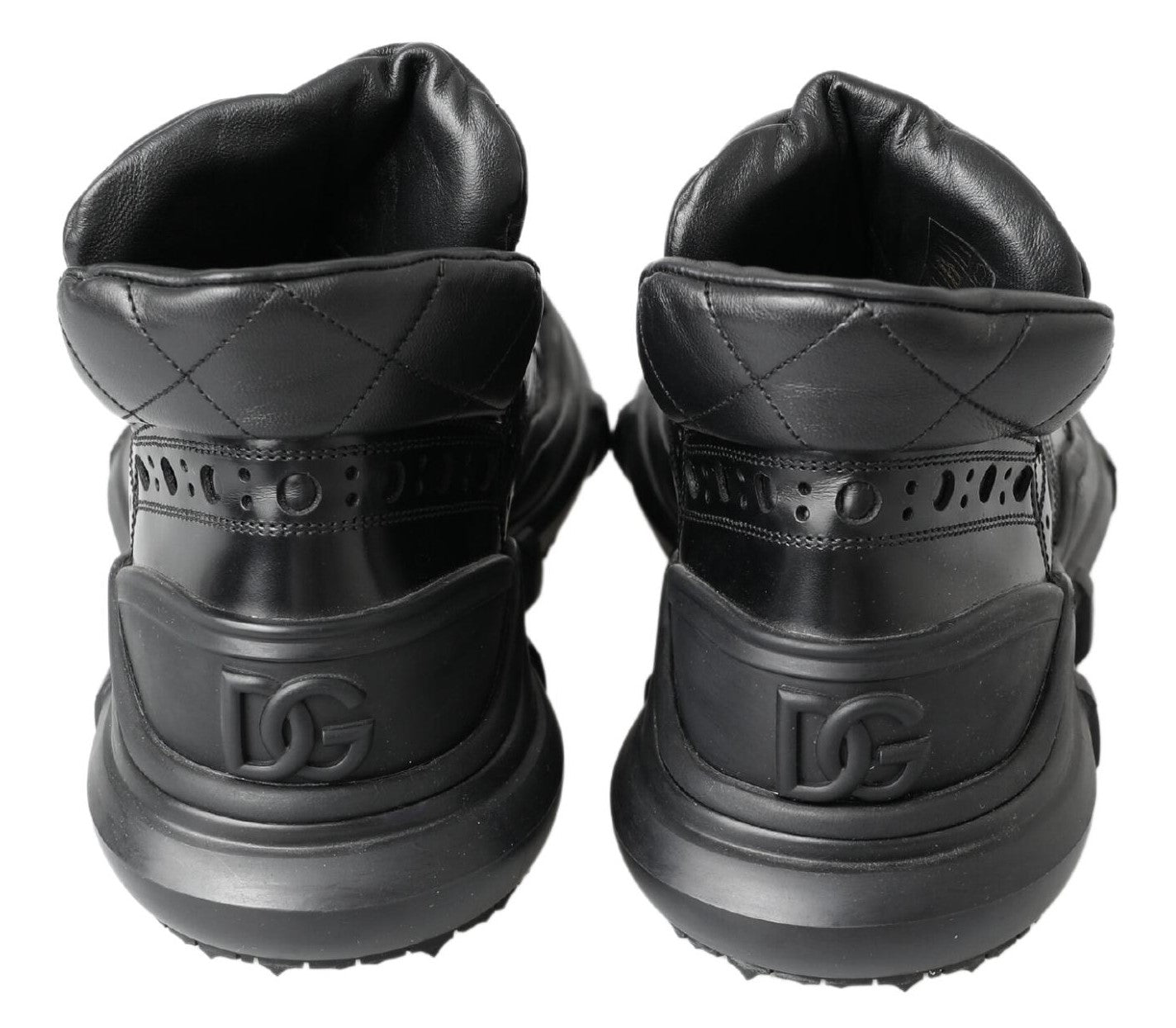 Dolce & Gabbana Elegant black leather ankle boots