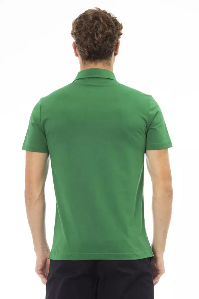 Baldinini Trend Grüne Baumwolle Männer Polo