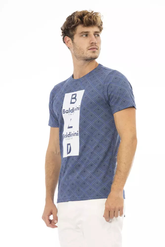Baldinini Trend Blau Baumwolle Männer T-Shirt