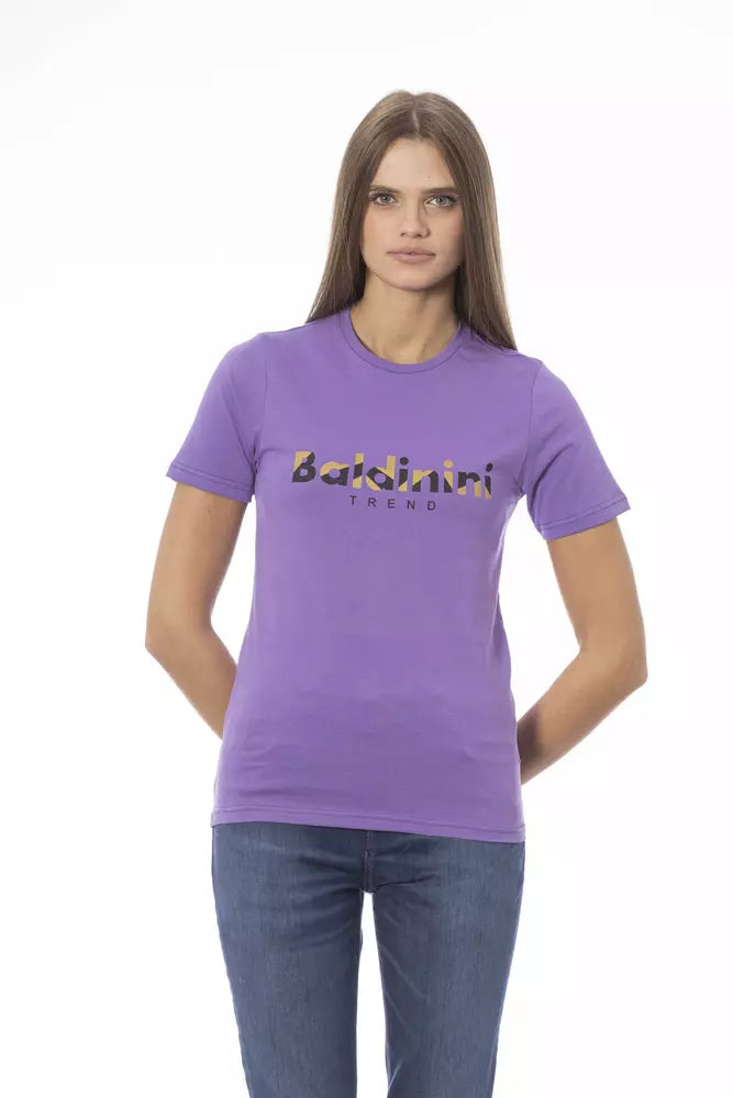 Baldinini Trend Purple Cotton Women's T-Shirt