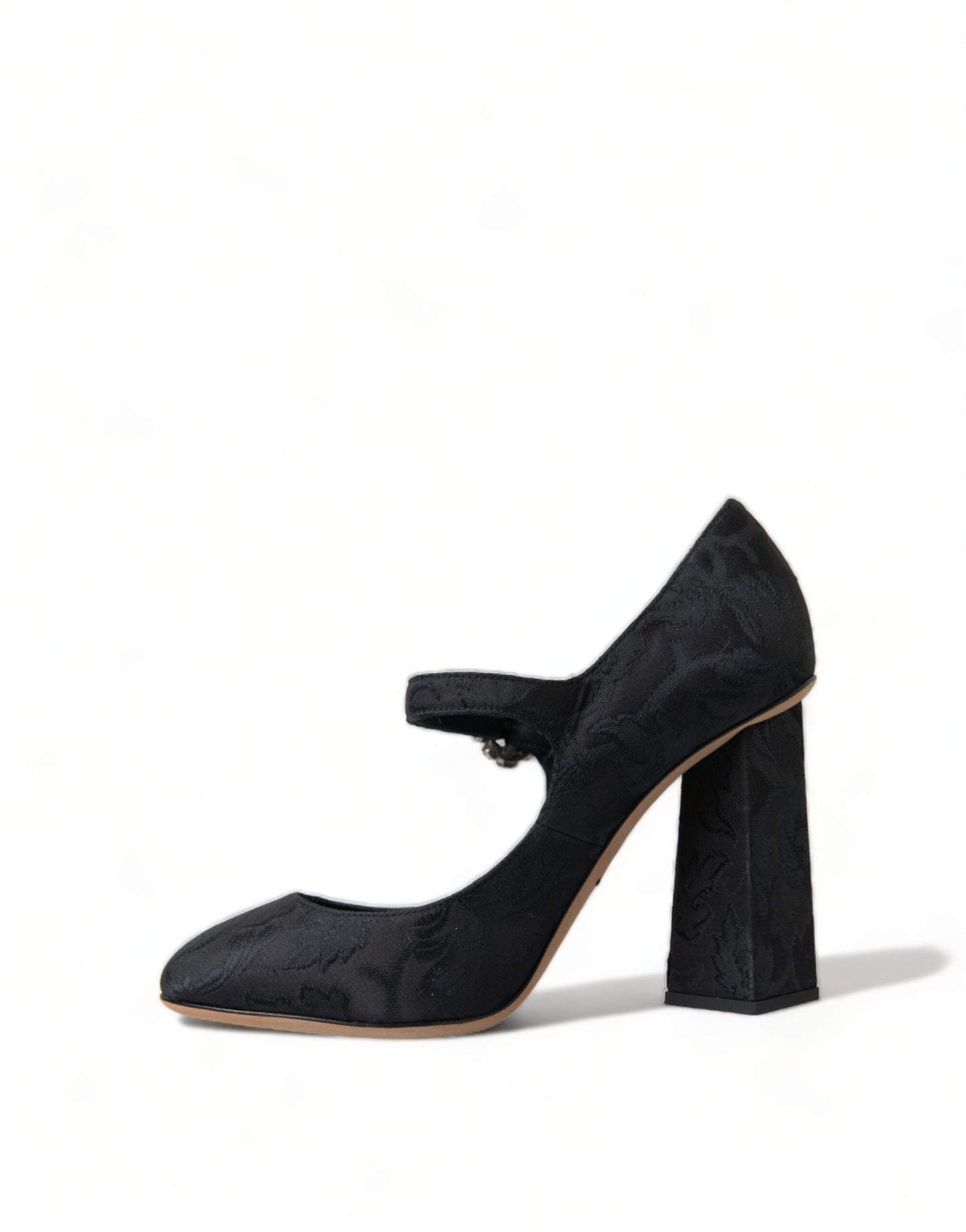 Dolce & Gabbana Schwarz Brokat Mary Janes Heels Pumps Schuhe