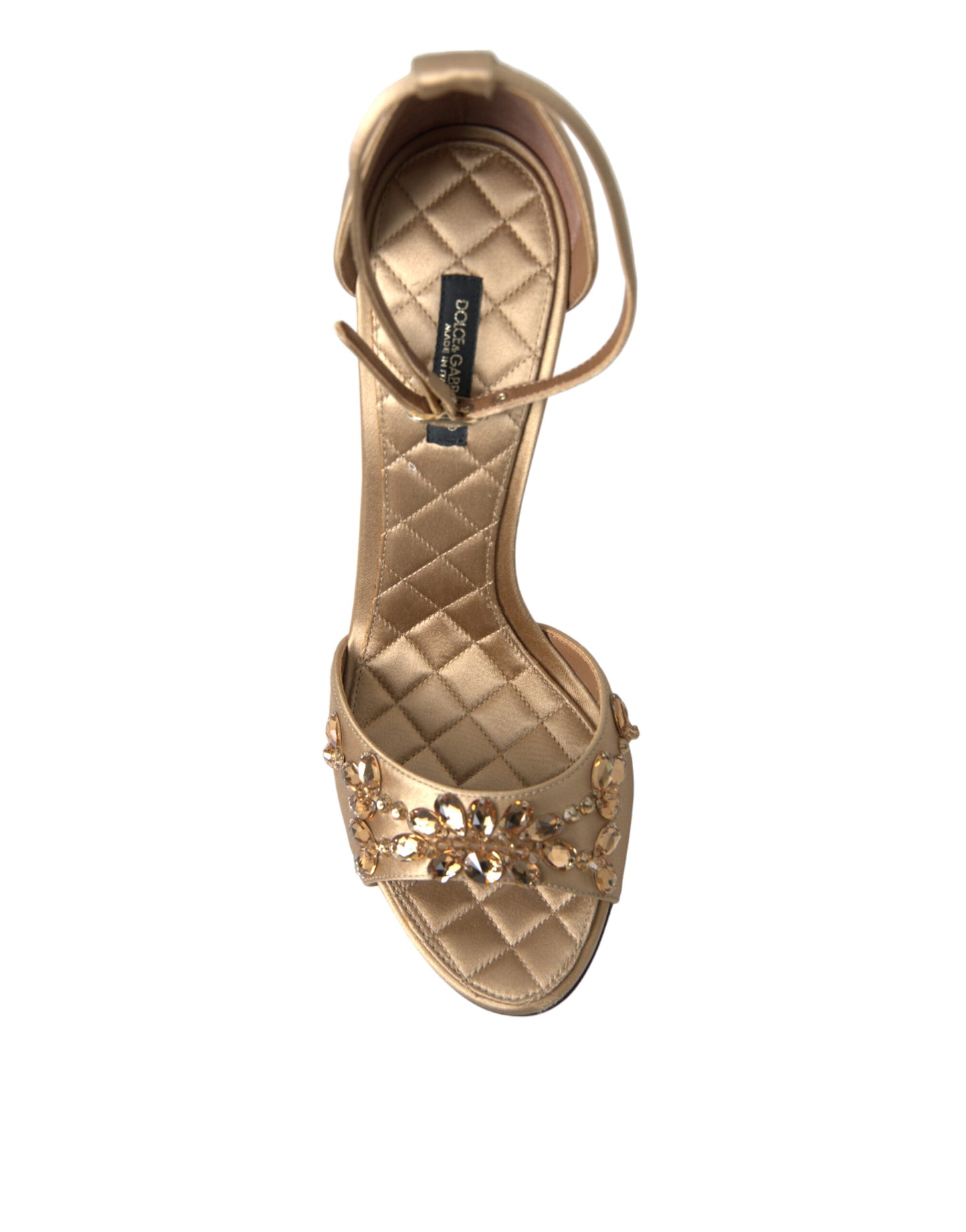 Dolce & Gabbana sandals with crystal-embellished heels