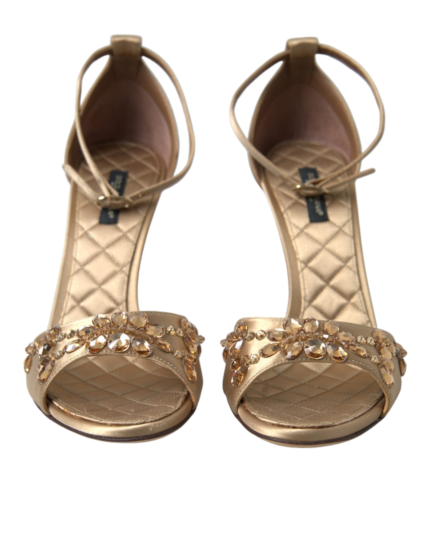 Dolce & Gabbana sandals with crystal-embellished heels