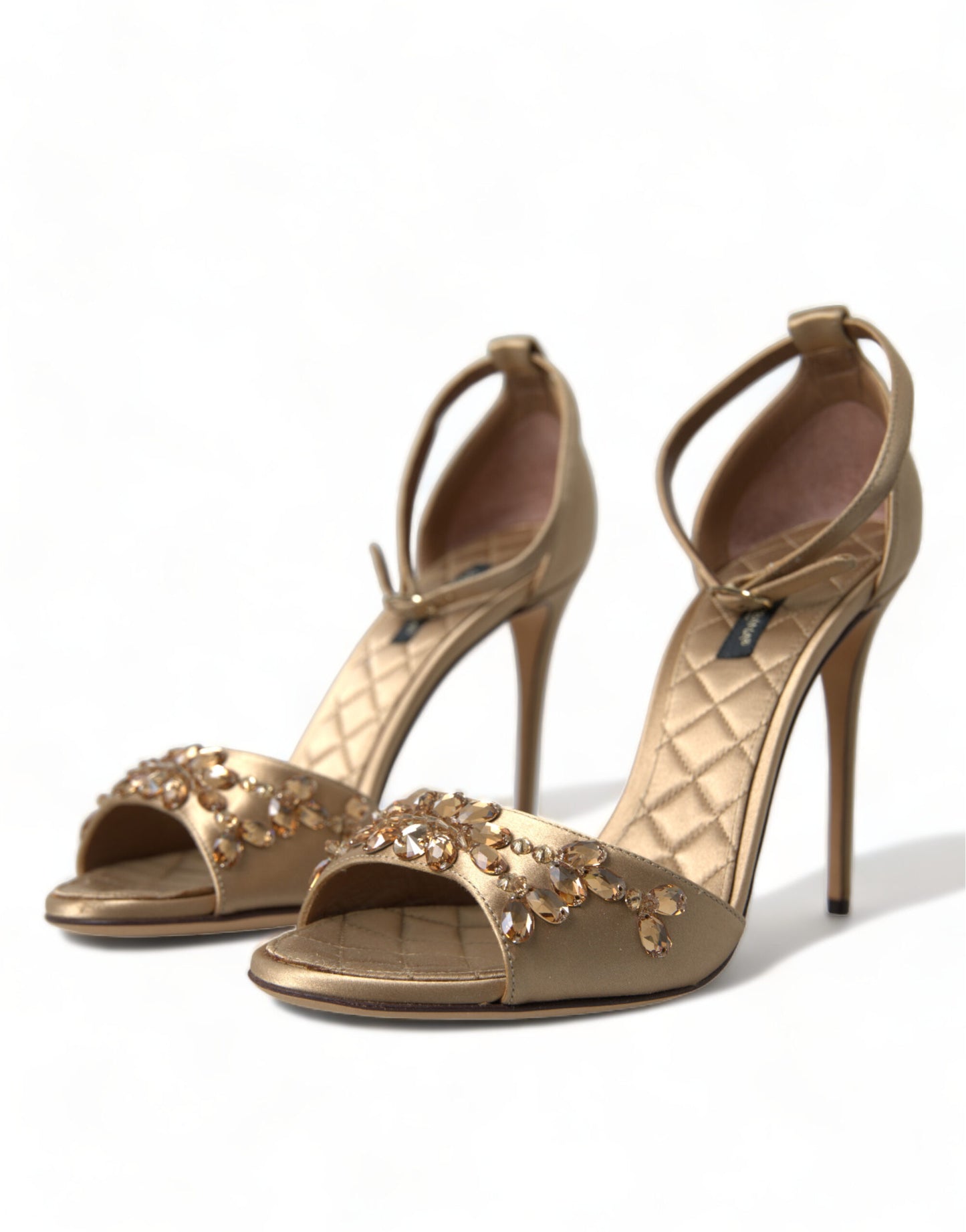 Dolce & Gabbana sandals with crystal-embellished heels