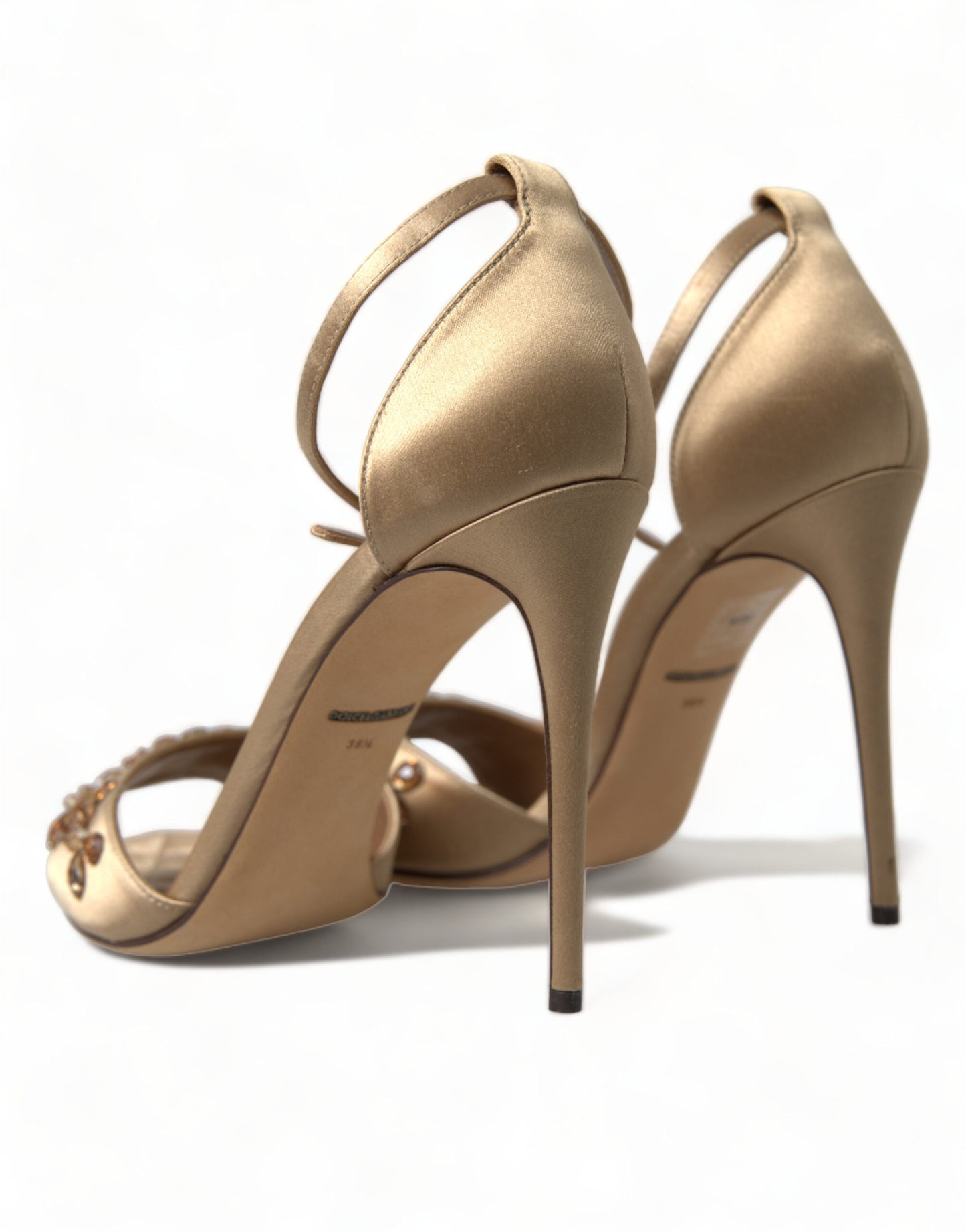 Dolce & Gabbana sandals with crystal-embellished heels