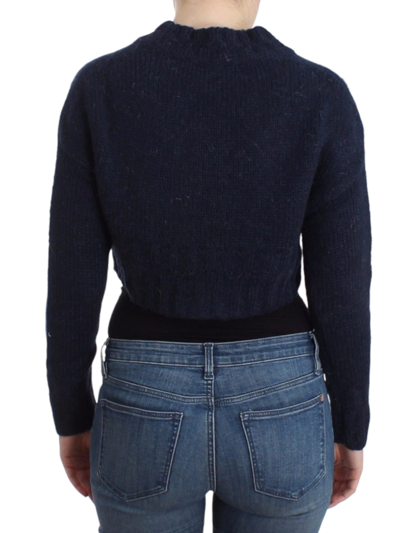 John Galliano Schicker blauer Cropped Cardigan