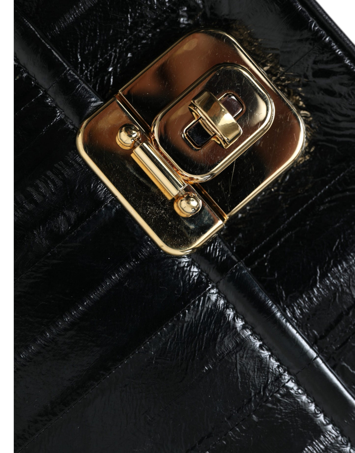 Dolce & Gabbana Elegant shoulder bag made of eel leather
