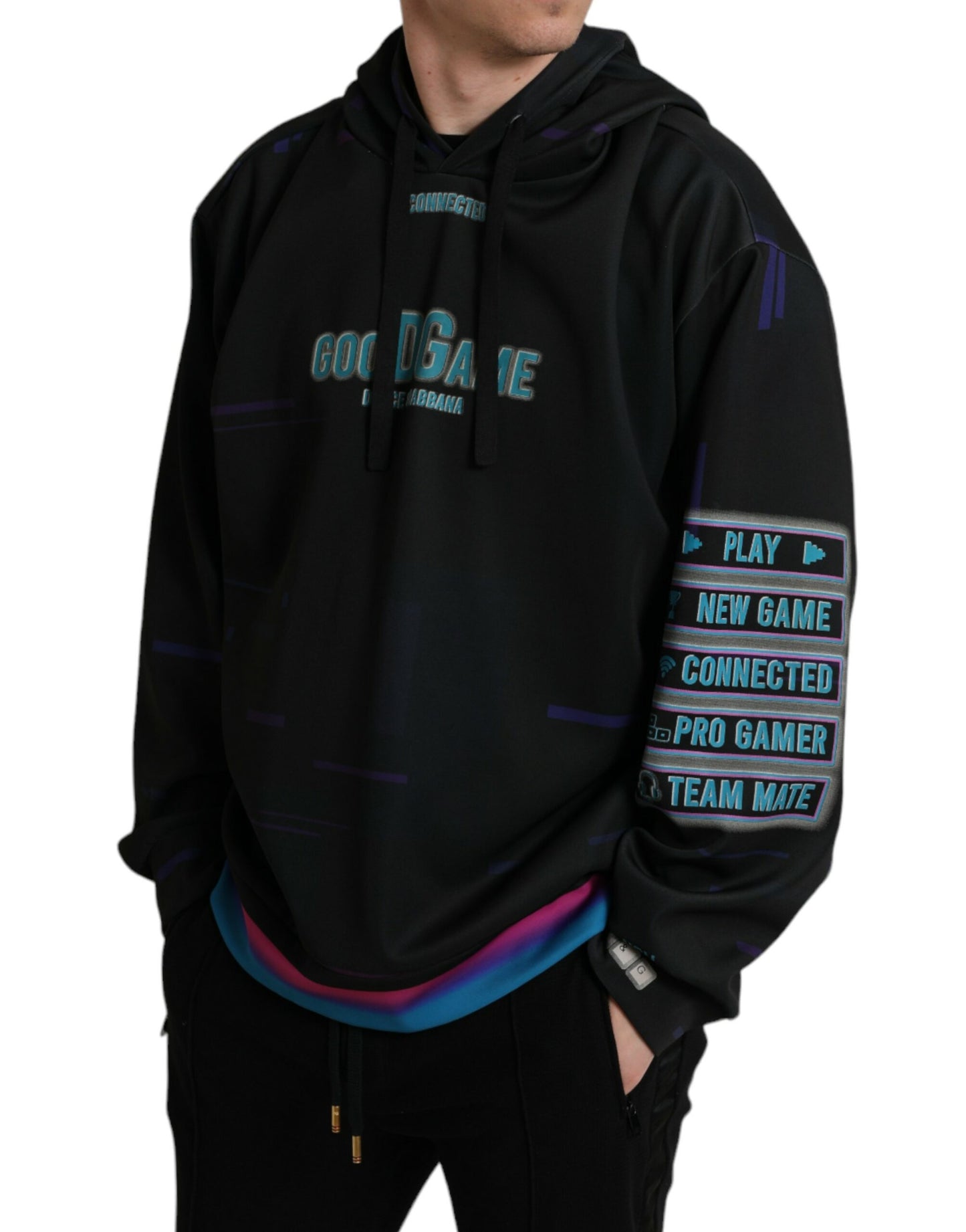 Dolce & Gabbana Elegant Graphic Print Hoodie