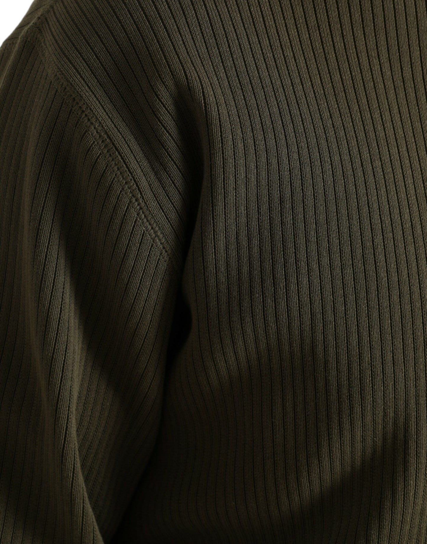 Dolce & Gabbana Grüner Baumwolle Rundhalsausschnitt Männer Pullover