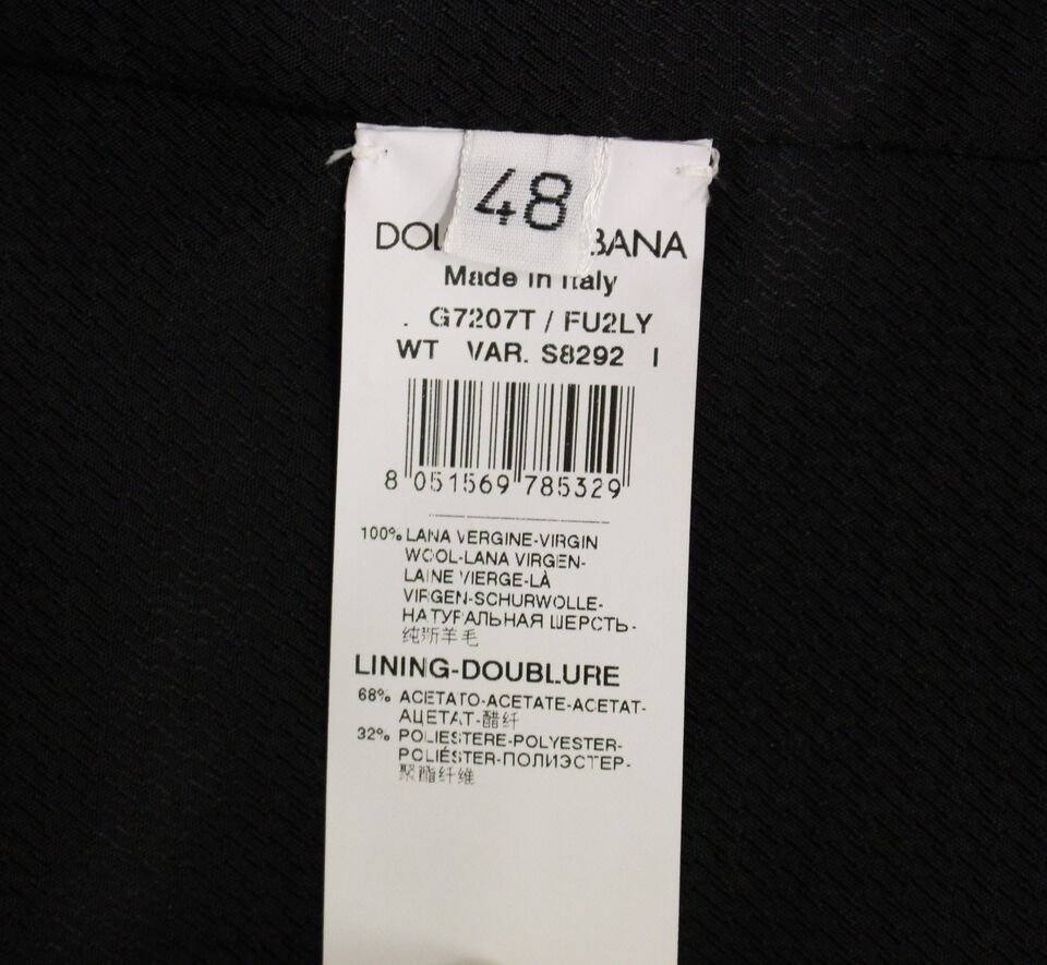 Dolce & Gabbana Elegant grey wool vest for formal occasions