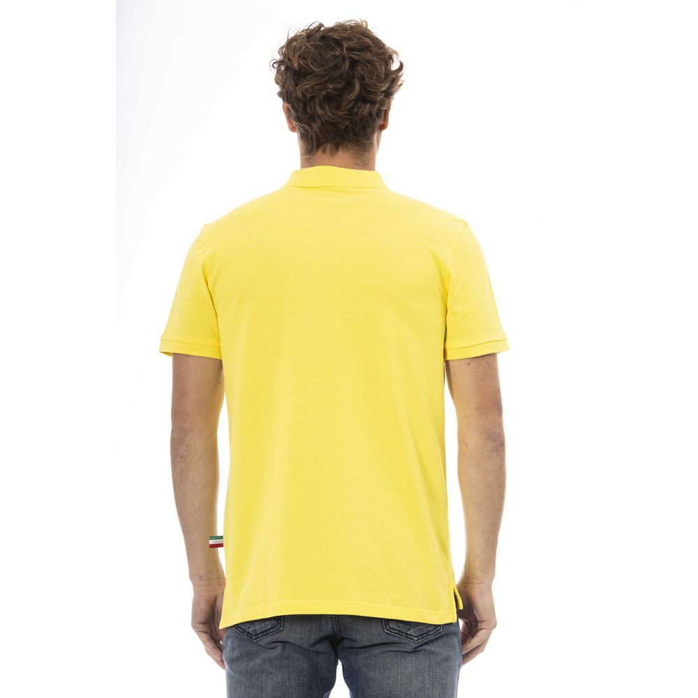 Baldinini Trend Gelbes Baumwoll-Poloshirt für Männer