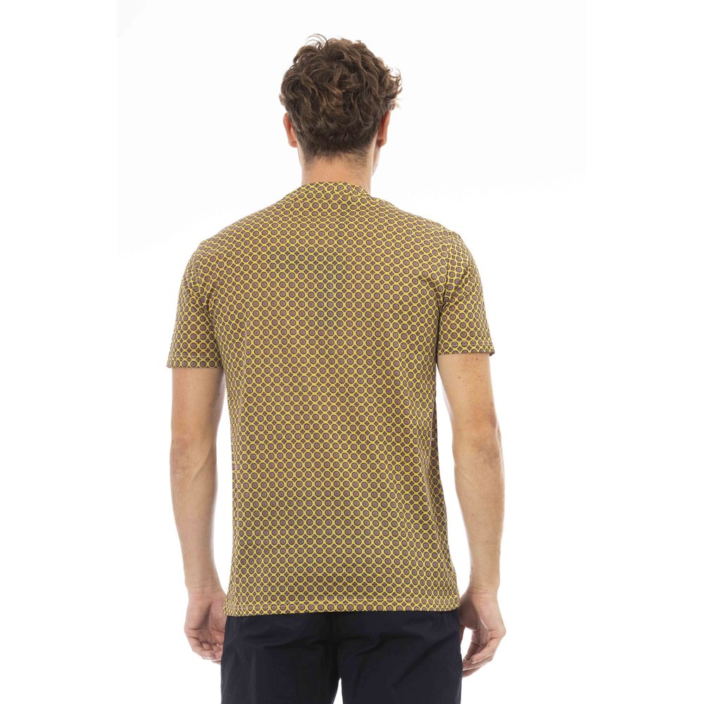 Baldinini Trend Graues Baumwolle Männer T-Shirt