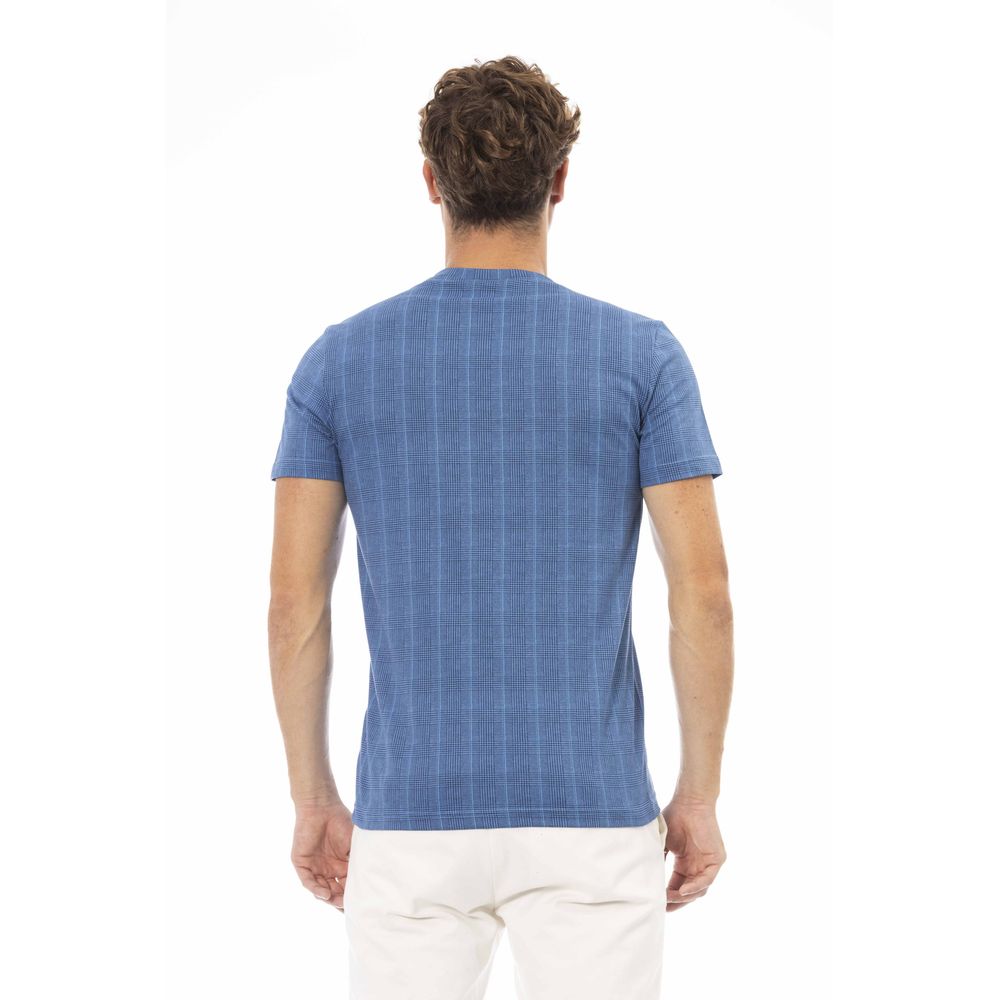 Baldinini Trend Blau Baumwolle Männer T-Shirt