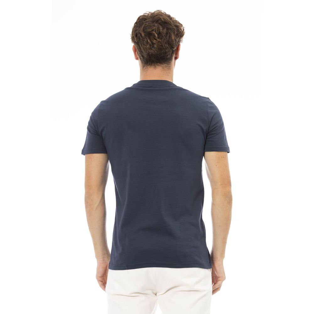 Baldinini Trend Blau Baumwolle Männer T-Shirt