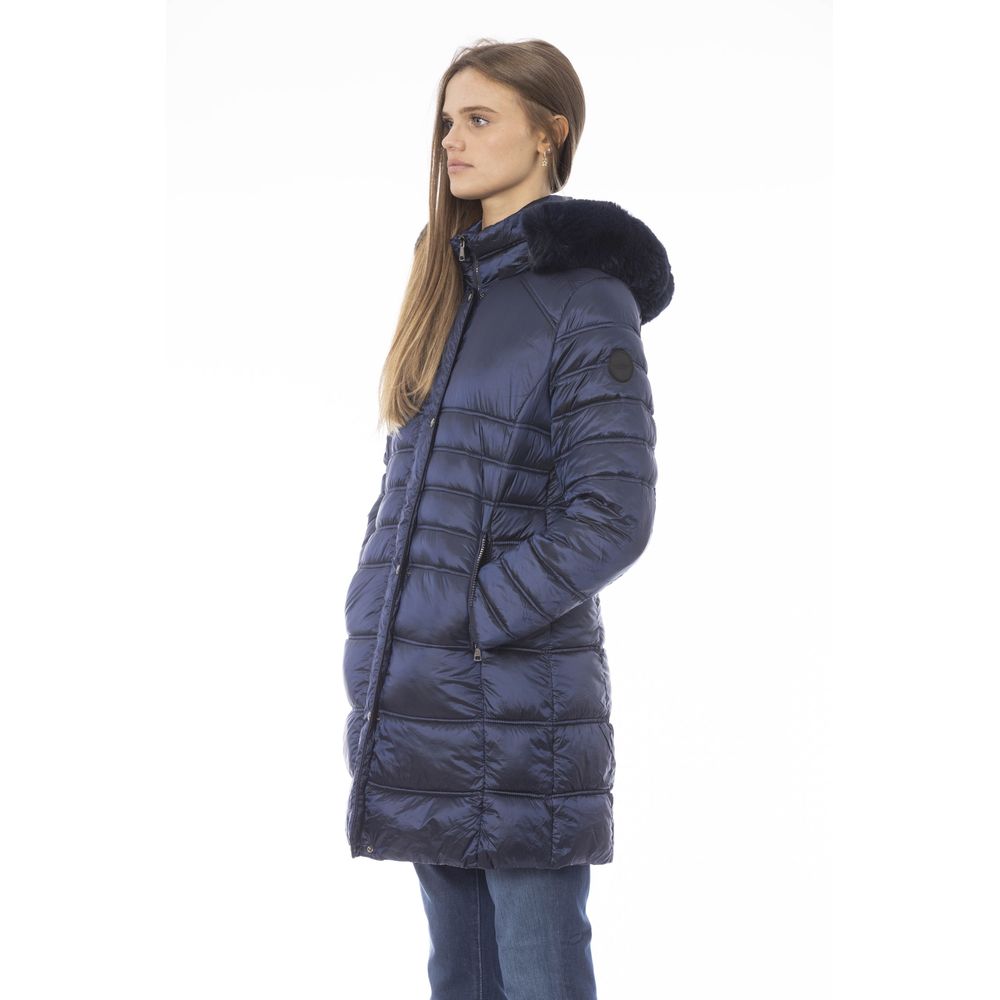 Baldinini Trend Hellblaue Polyester Damen Jacke