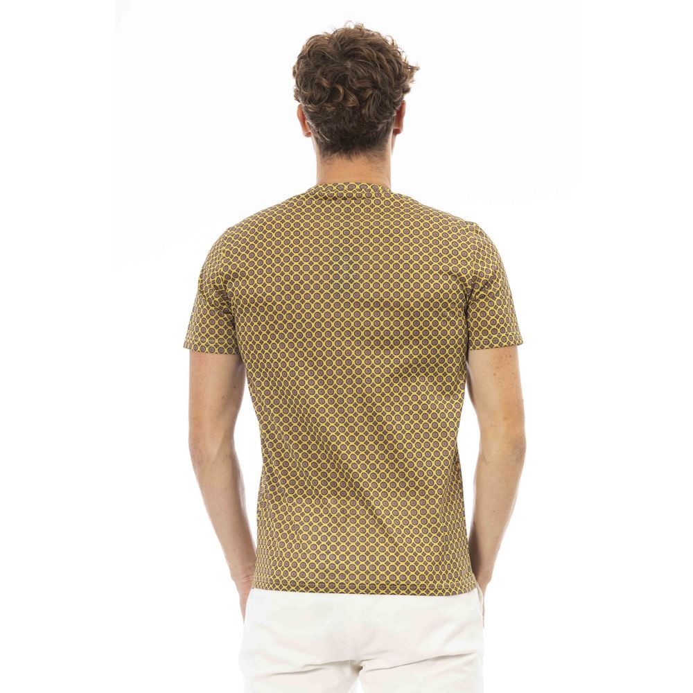 Baldinini Trend Gelbes Baumwolle Männer T-Shirt