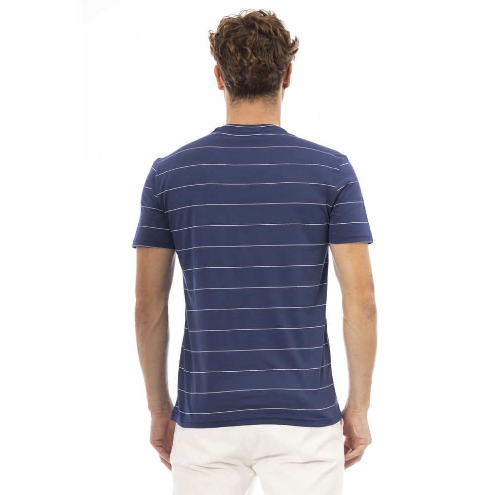 Baldinini Trend Blau Baumwolle Männer T-Shirt