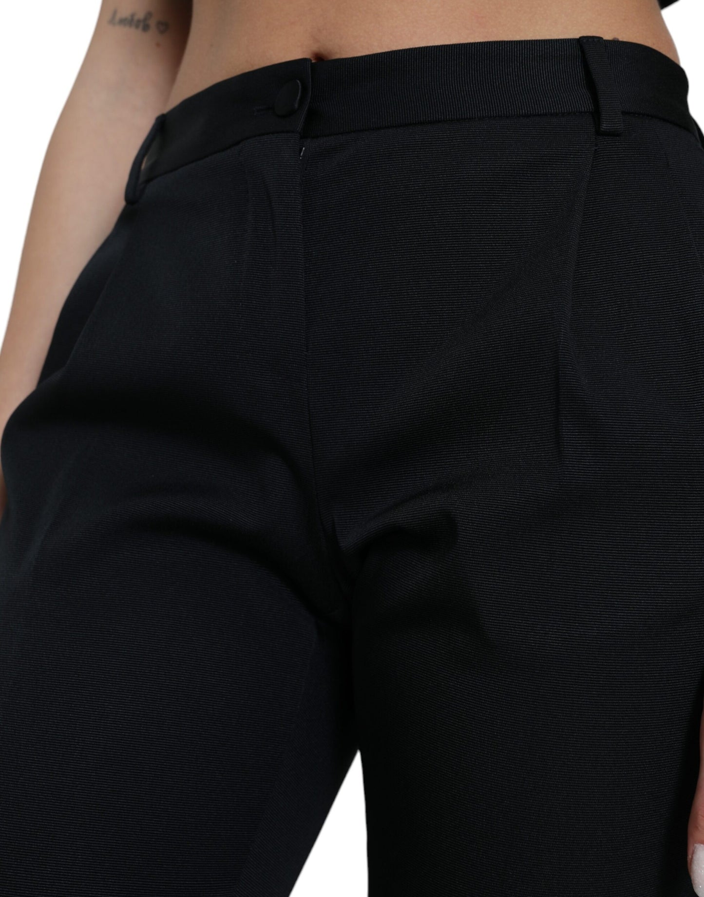 Dolce & Gabbana Chic Skinny Cropped Pants with High Waist