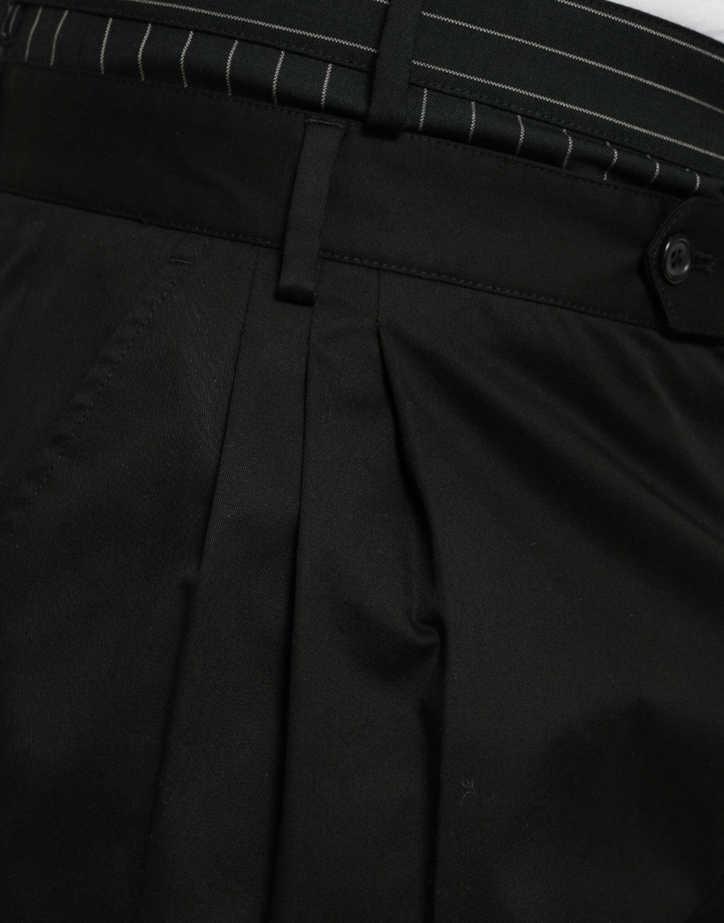 Dolce & Gabbana Schwarze Cargo-Bermuda-Shorts aus Baumwoll-Stretch