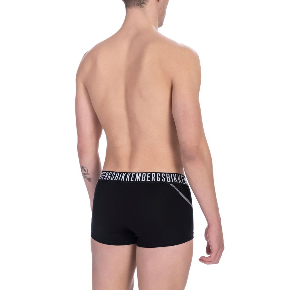 Bikkembergs Schwarz Baumwolle Herren Trunk Paar