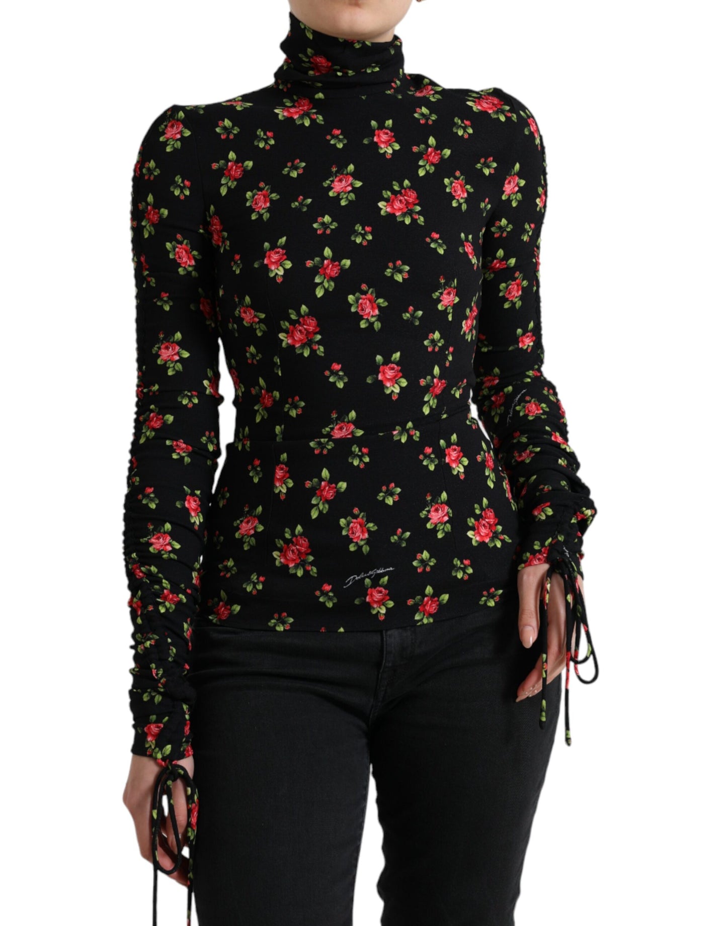 Dolce & Gabbana Elegant floral silk blend top